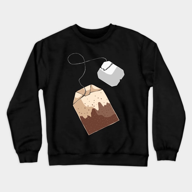 Tea Bag Tea Drinker Caffeine Beverage Crewneck Sweatshirt by fromherotozero